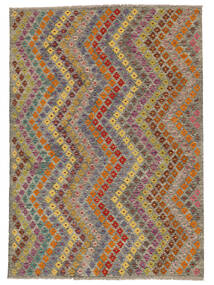 Kelim Afghan Old Stil Teppich 175X250 Braun/Orange Wolle, Afghanistan Carpetvista