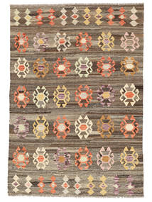  Kilim Afghan Old Style Tapis 176X251 De Laine Marron/Orange Carpetvista