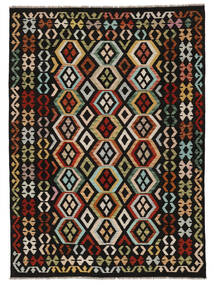 Tapete Kilim Afegão Old Style 180X251 Preto/Castanho (Lã, Afeganistão)