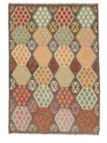 172X242 Tapete Oriental Kilim Afegão Old Style Castanho/Verde (Lã, Afeganistão) Carpetvista