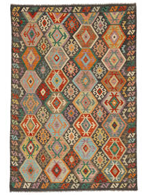  Kilim Afgán Old Style Szőnyeg 202X297 Barna/Fekete Carpetvista