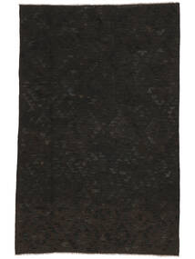  Orientalischer Kelim Afghan Old Stil Teppich 198X310 Schwarz Wolle, Afghanistan Carpetvista