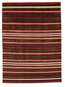  252X343 Gestreift Groß Modern Afghan Fine Teppich Wolle, Carpetvista