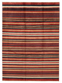 Modern Afghan Fine Teppich 255X348 Dunkelrot/Schwarz Großer Wolle, Afghanistan Carpetvista