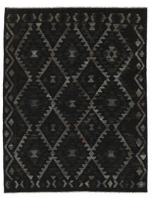  Kelim Afghan Old Style Vloerkleed 153X191 Zwart Carpetvista