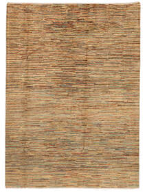 Modern Afghan Fine Teppich 175X243 Braun/Orange Wolle, Afghanistan Carpetvista