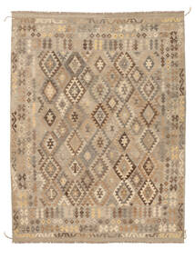 Kelim Afghan Old Style Vloerkleed 254X330 Bruin/Oranje Groot Wol, Afghanistan Carpetvista