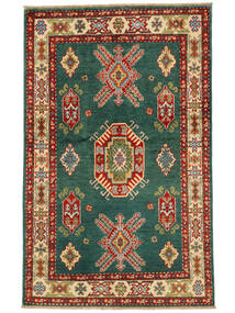 97X156 Kazak Fine Vloerkleed Zwart/Donkerrood Afghanistan Carpetvista