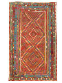Tapis Kilim Afghan Old Style 405X680 Rouge Foncé/Marron Grand (Laine, Afghanistan)