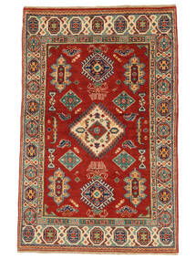  94X147 Kazak Fine Rug Dark Red/Brown Afghanistan Carpetvista