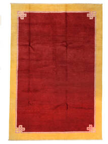  China Style Tapete 196X293 Lã Vermelho Escuro/Laranja Carpetvista