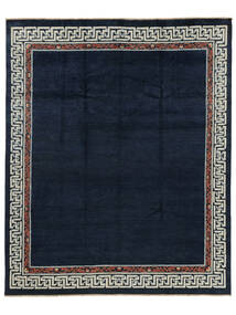  Orientalsk Kazak Fine Mongolian Teppe 243X293 Svart/Grønn Ull, Afghanistan Carpetvista