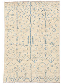 Tapete Contemporary Design 194X294 Bege/Cinzento (Lã, Afeganistão)