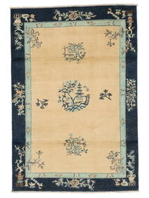 120X179 絨毯 中国 スタイル オリエンタル オレンジ/ブラック (ウール, アフガニスタン) Carpetvista