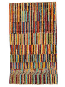 111X189 Moroccan Berber - Afghanistan Teppe Moderne Brun/Svart (Ull, Afghanistan) Carpetvista