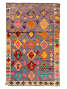  Moroccan Berber - Afghanistan 114X179 Tapete Lã Vermelho Escuro/Castanho Pequeno Carpetvista