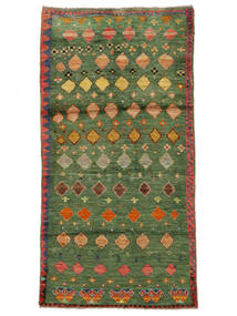 絨毯 Moroccan Berber - Afghanistan 102X197 ダークグリーン/茶色 (ウール, アフガニスタン)