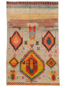 Moroccan Berber - Afghanistan Matto 116X182 Ruskea/Oranssi Villa, Afganistan Carpetvista