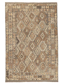 195X292 Kilim Afghan Old Style Rug Oriental Brown/Orange (Wool, Afghanistan) Carpetvista