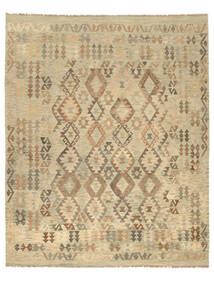 Kilim Afghan Old Style Rug 244X298 Orange/Brown Wool, Afghanistan Carpetvista