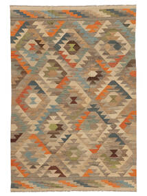 Kilim Ariana Trend Rug 198X290 Brown/Orange Wool, Afghanistan Carpetvista