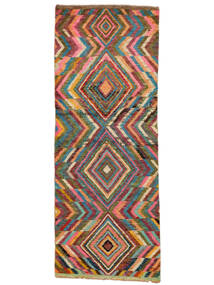 77X202 絨毯 Moroccan Berber - Afghanistan モダン 廊下 カーペット ダークレッド/ダークターコイズ (ウール, アフガニスタン) Carpetvista