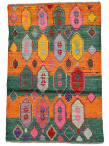 絨毯 Moroccan Berber - Afghanistan 81X120 レッド/ダークグリーン (ウール, アフガニスタン)