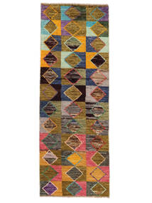 絨毯 Moroccan Berber - Afghanistan 70X198 廊下 カーペット 茶色/ブラック (ウール, アフガニスタン)