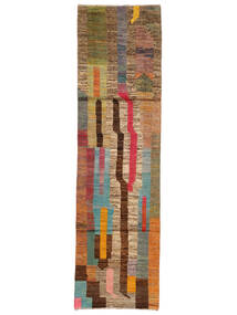 79X284 絨毯 Moroccan Berber - Afghanistan モダン 廊下 カーペット 茶色/ブラック (ウール, アフガニスタン) Carpetvista