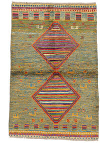  Moroccan Berber - Afghanistan 91X141 Wool Rug Dark Yellow/Orange Small Carpetvista