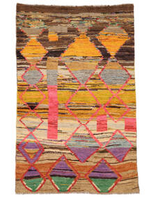  85X135 Moroccan Berber - Afghanistan Teppich Braun/Rot Afghanistan Carpetvista