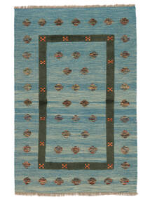 99X151 絨毯 キリム Nimbaft モダン グリーン/ダークターコイズ (ウール, アフガニスタン) Carpetvista