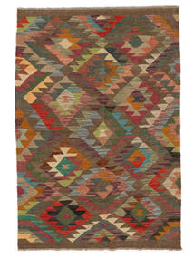 125X182 Kilim Ariana Trend Rug Modern Brown/Black (Wool, Afghanistan) Carpetvista