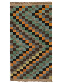  Kilim Ariana Trend Rug 106X196 Wool Black/Brown Small Carpetvista