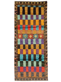  Moroccan Berber - Afghanistan 81X198 Wool Rug Black/Brown Small Carpetvista