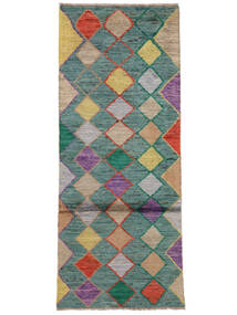 71X180 Moroccan Berber - Afghanistan Teppich Moderner Läufer Dunkelgrün/Braun (Wolle, Afghanistan) Carpetvista