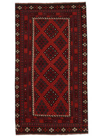  251X455 Kelim Maimane Teppe Svart/Mørk Rød Afghanistan Carpetvista
