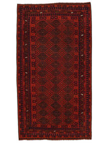  Orientalisk Kelim Maimane Matta 275X496 Svart/Mörkröd Stor Ull, Afghanistan Carpetvista