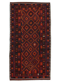 240X444 Kelim Maimane Teppe Orientalsk Svart/Mørk Rød (Ull, Afghanistan) Carpetvista