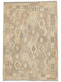  Kelim Afghan Old Style Vloerkleed 206X294 Wol Oranje/Bruin Carpetvista