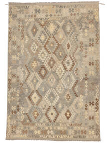 213X312 Kilim Afghan Old Style Rug Oriental Orange/Brown (Wool, Afghanistan) Carpetvista