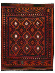 246X314 Alfombra Kilim Maimane Oriental Negro/Rojo Oscuro (Lana, Afganistán) Carpetvista