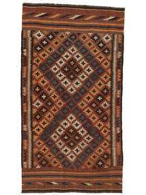  Kilim Maimane Rug 178X330 Black/Dark Red Carpetvista