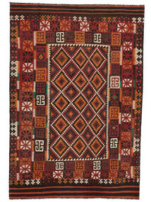 絨毯 オリエンタル キリム マイマネ 227X328 ブラック/ダークレッド (ウール, アフガニスタン)