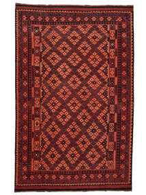  Orientalischer Kelim Maimane Teppich 292X465 Dunkelrot/Schwarz Großer Wolle, Afghanistan Carpetvista