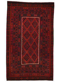  Orientalsk Kelim Maimane Teppe 298X488 Svart/Mørk Rød Stort Ull, Afghanistan Carpetvista