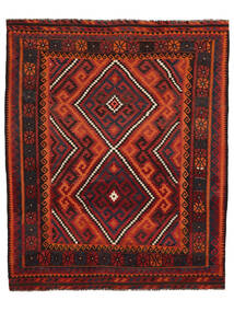 Kilim Maimane Rug 243X296 Black/Dark Red Wool, Afghanistan Carpetvista