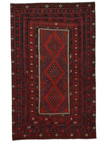 Kilim Maimane Rug 294X477 Black/Dark Red Large Wool, Afghanistan Carpetvista