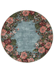 Eliza Washable Ø 100 Small Turquoise Round Cotton Rug