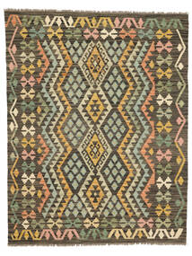  Kelim Afghan Old Style 153X196 Uldtæppe Brun/Sort Lille Carpetvista